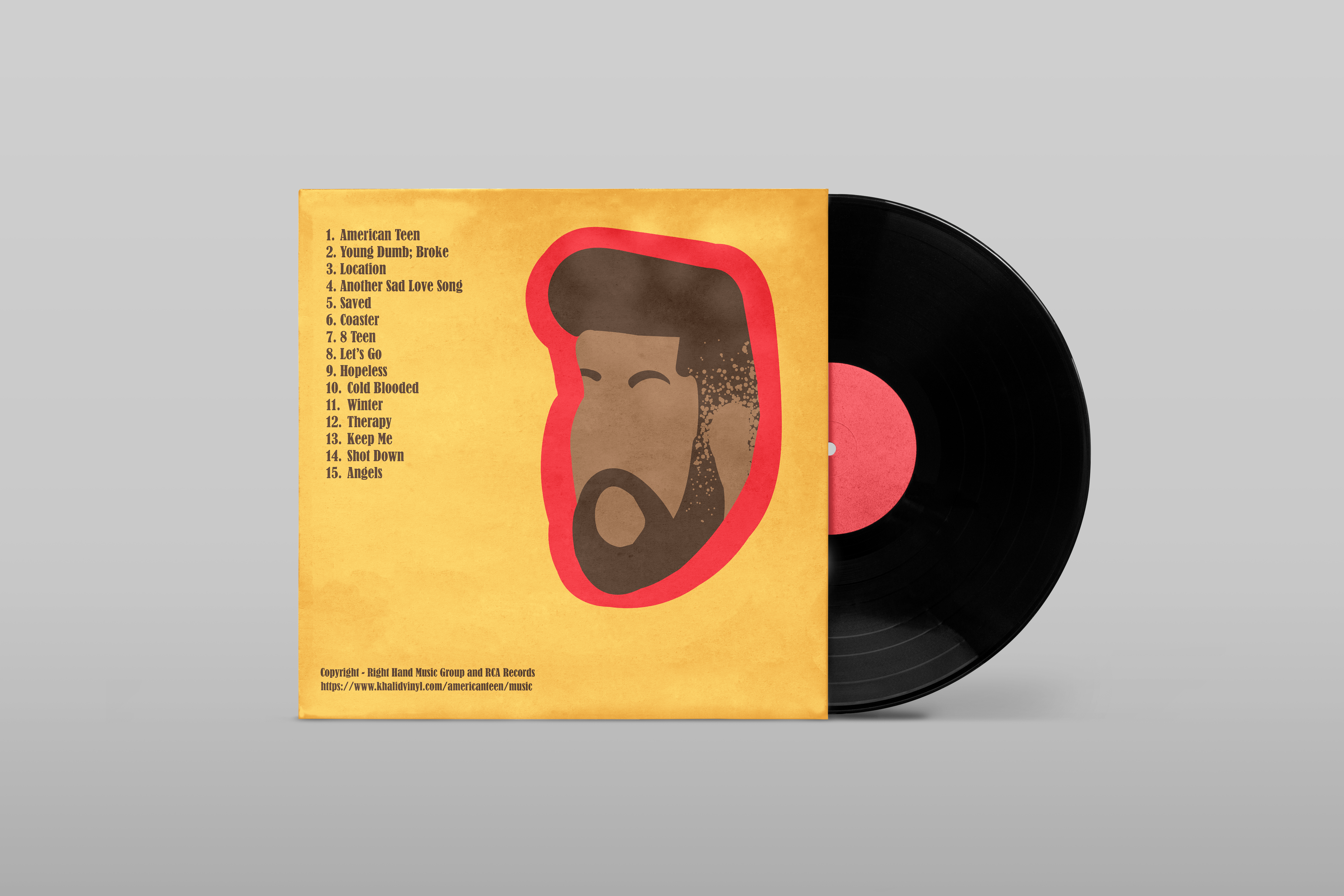 khalid's face as a illustration